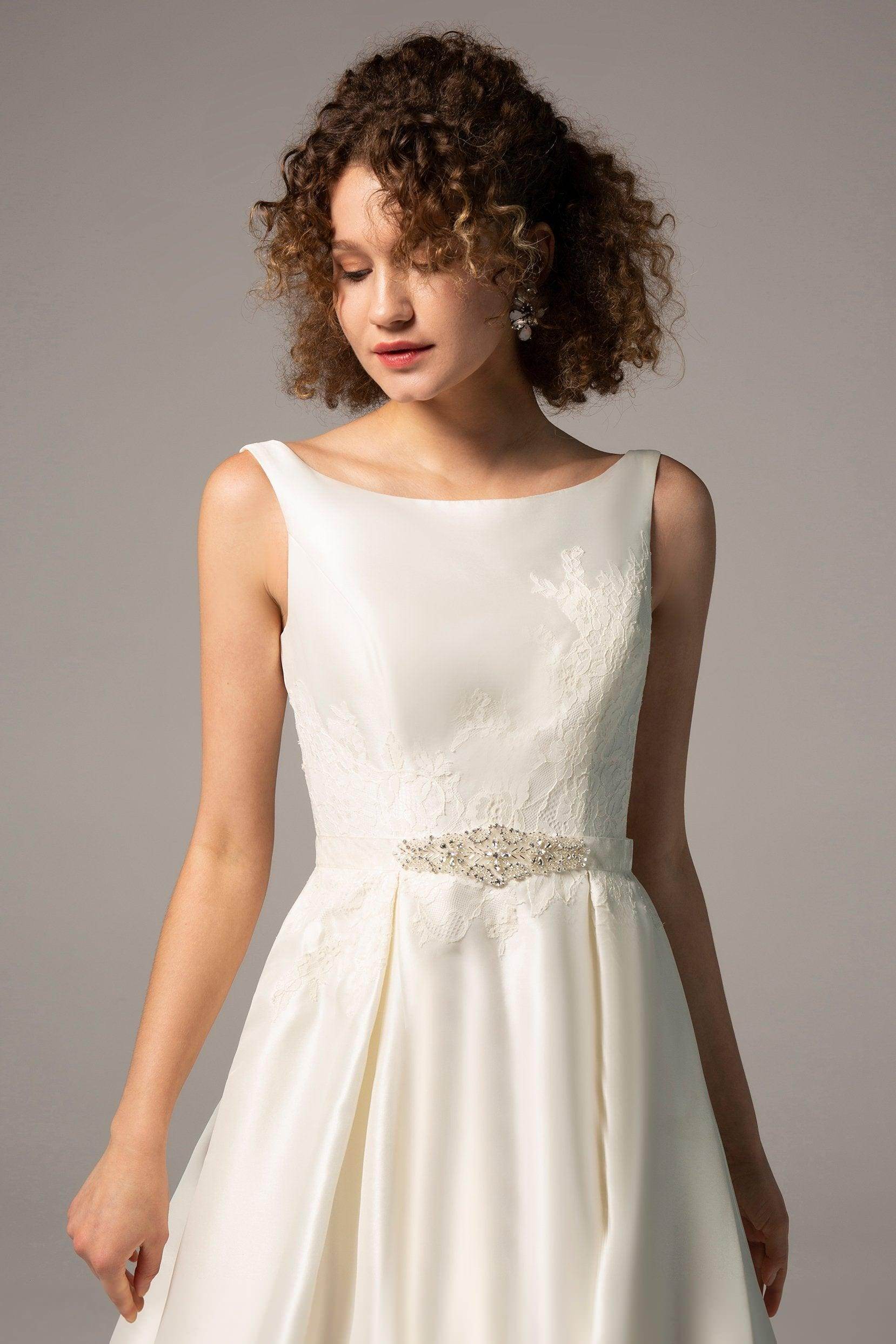 Tulle Wedding Sash with Rhinestone CC0055 - COCOMELODY